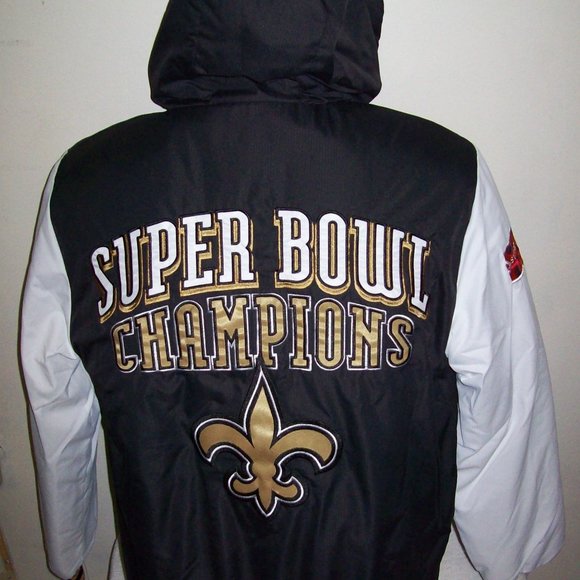 NEW ORLEANS SAINTS SUPER BOWL XLIV CHAMPIONS Hooded Jacket S M L XL 2X